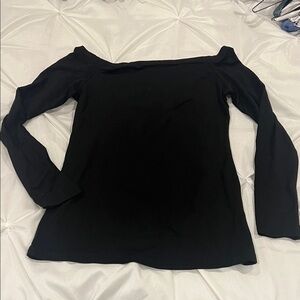SARIN MATHEWS Black Off-Shoulder Women's Top Size XS
